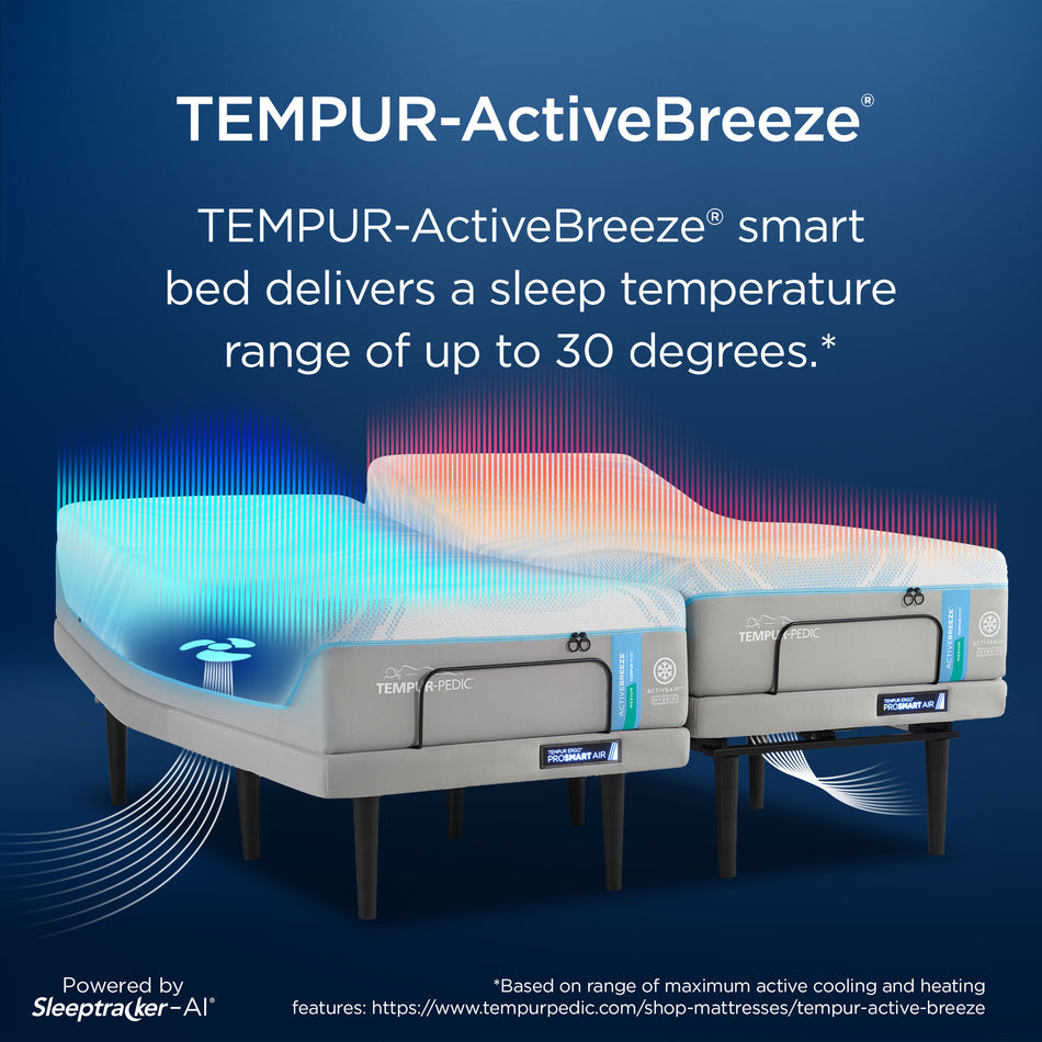TEMPUR-ActiveBreeze® Medium Hybrid Set (Mattress & Base)