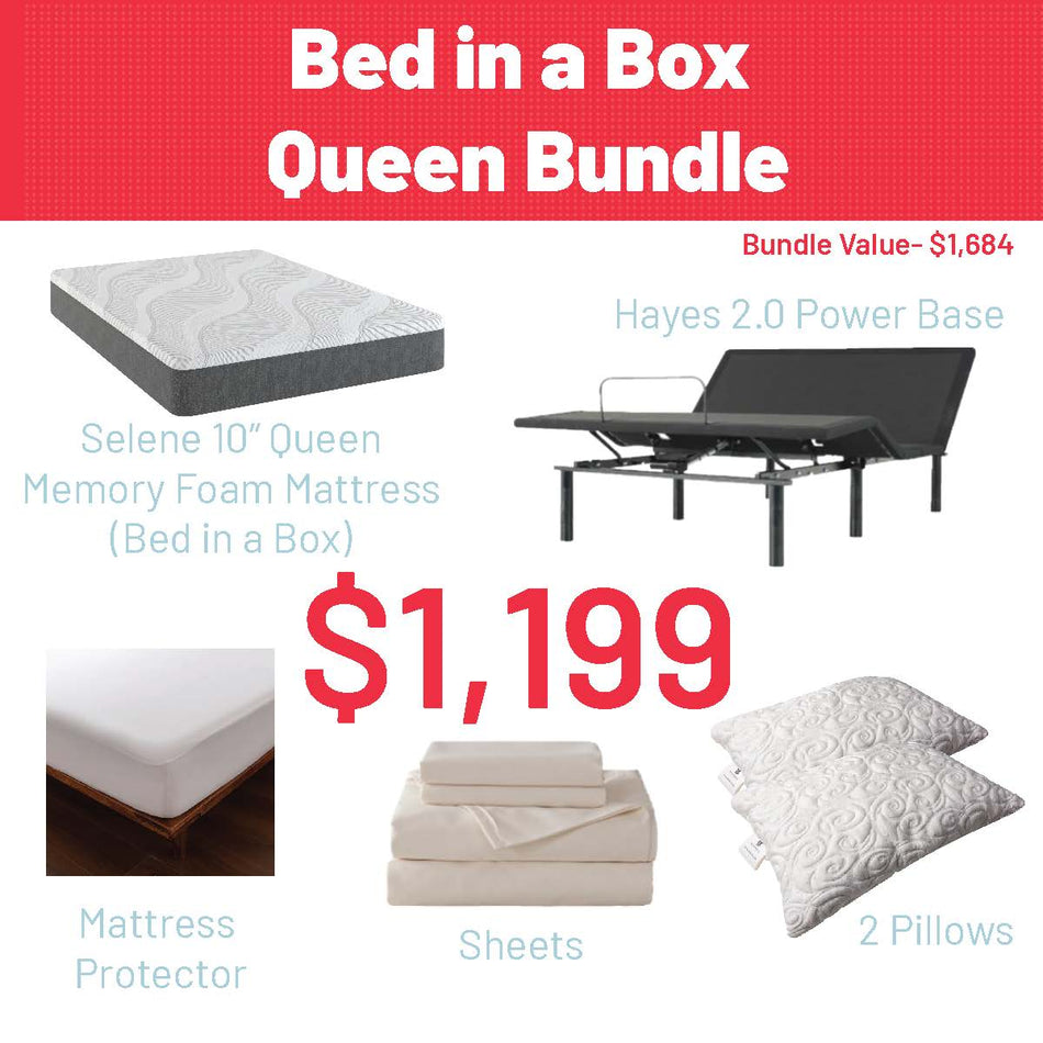 Bed in a Box Queen Bundle
